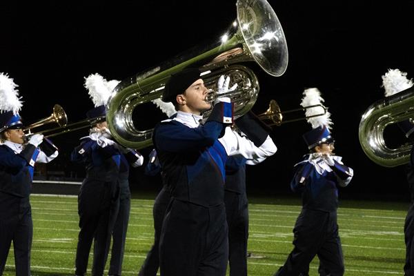 Old Mill High School Marching Band Performing